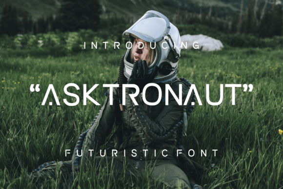 Asktronaut: The Display Font for Futuristic Business Branding