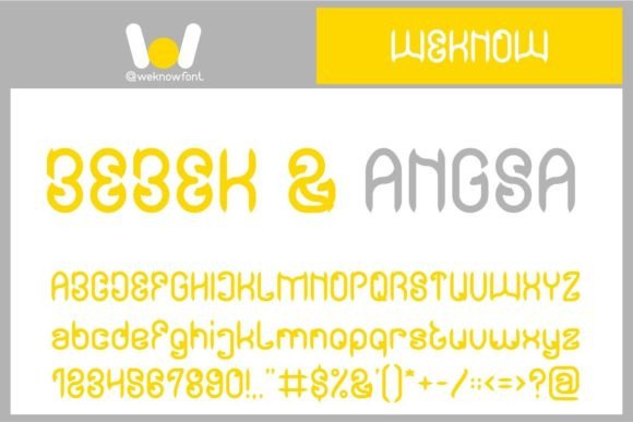 Bebek and Angsa Display Font for Crafters & Makers