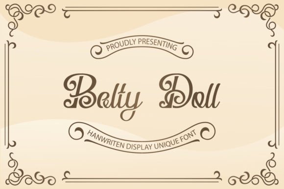 Belty Doll: A Vintage Display Typeface for Bold Campaign Graphics