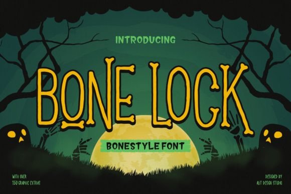 Bone Lock: A Cool and Mysterious Display Font for Creators
