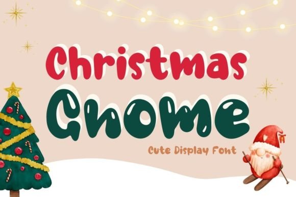 Christmas Gnome Display Font for Creative Campaigns