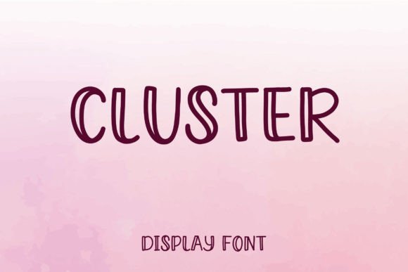 Cluster: A Modern Display Font for Digital Branding