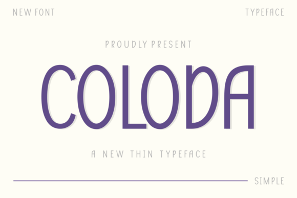 Coloda: A Display Font for Memorable Brand Identity