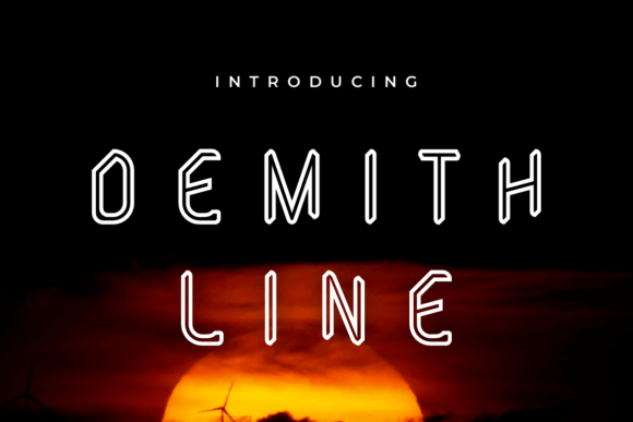 Demith Line Display Font for Memorable Branding