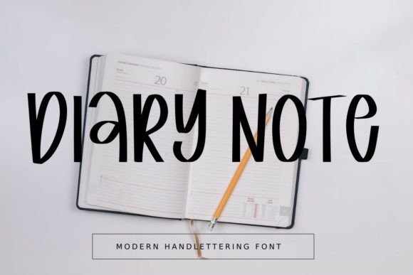 Diary Note: A Quirky Display Font for Handmade Sellers and Crafters
