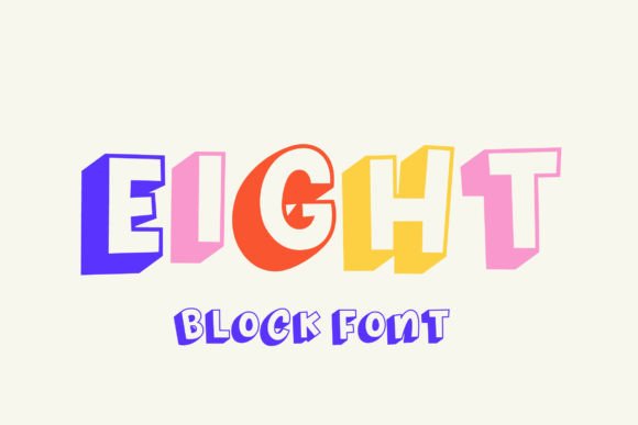 Eight Font: A Joyful Outline Display Typeface for Branding