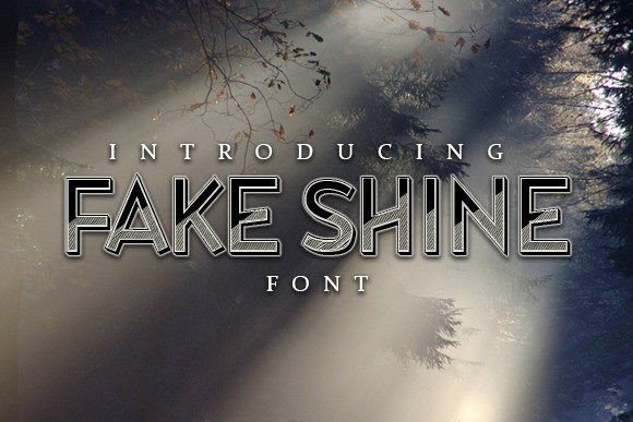 Fake Shine Display Typeface for Campaign Graphics That Stand Out