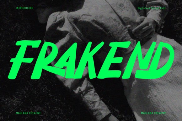 Frakend: A Bold Handwritten Display Font for Editors