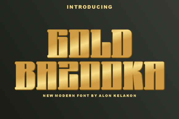 Gold Bazooka Font for Bold Campaign Visuals