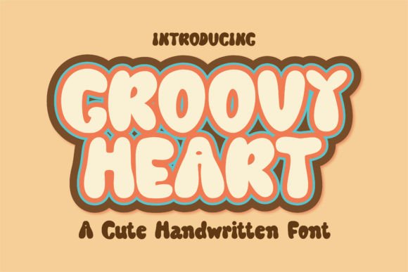 Groovy Heart: Playful Display Font for Digital Creators