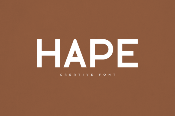 Hape: An Elegant Display Font for Creative Business Branding