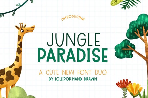 Jungle Paradise: A Playful Display Font for Memorable Branding