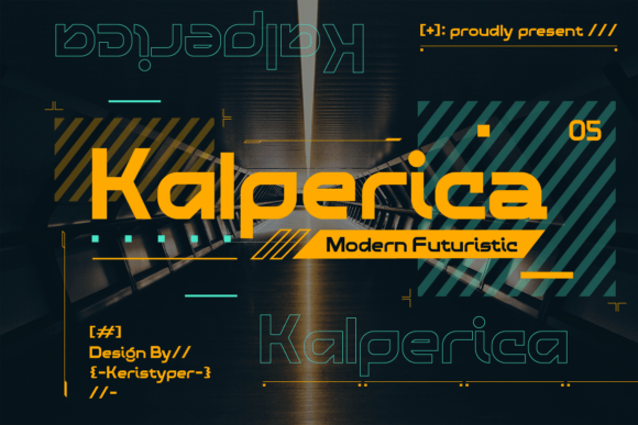 Kalperica: A Futuristic Display Font for Digital Branding