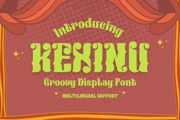 Kexinu Bold Psychedelic Display Font for Makers