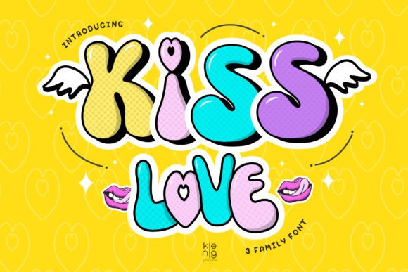 Kiss Love: A Retro Display Font for Bold Campaigns