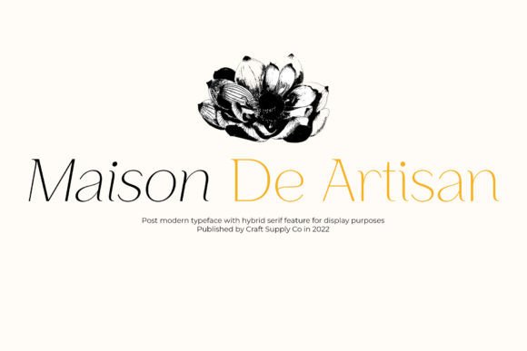 Maison De Artisan Font Review for Makers and Shops