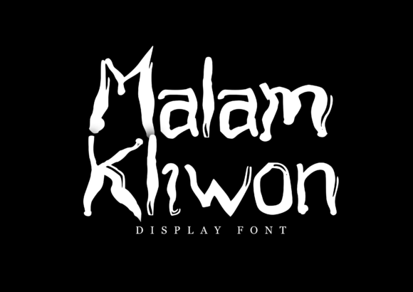 Malam Kliwon: A Scary Display Font for Halloween Editorials