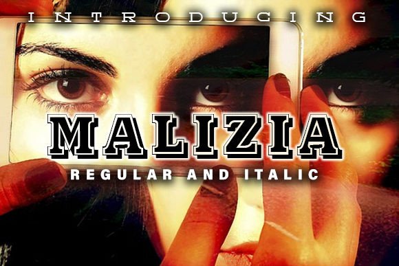 Malizia: A Shadowed Display Typeface for Bold Brand Moments