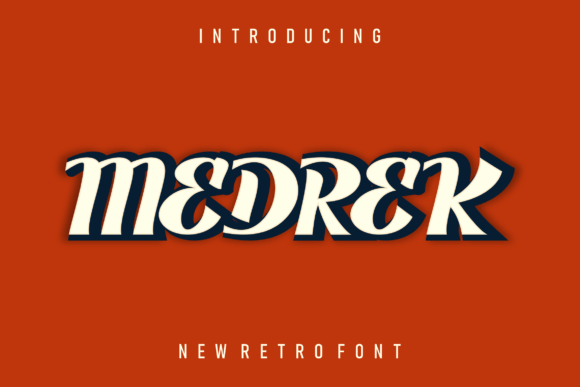 Medrek: A Bold Retro Display Font for Brand Building