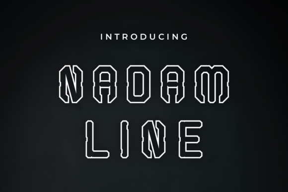 Nadam Line: A Bold Display Font for Authentic Branding