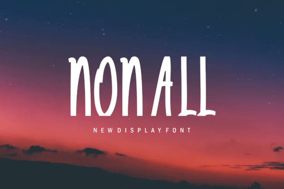 Nonall Display Font for Editorial and Branding Projects