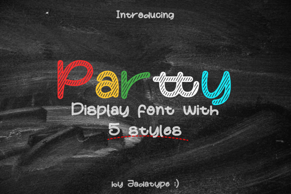 Partty: A Playful Display Font for Creative Makers