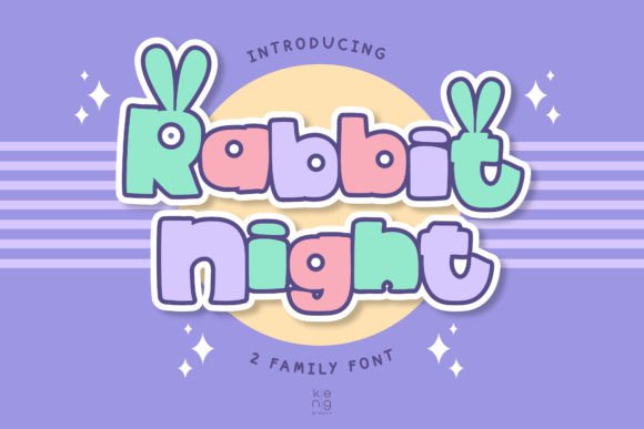 Rabbit Night Font: A Playful Display Typeface for Bold Projects