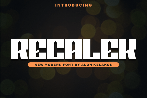 Recalek: A Modern Display Font That Elevates Any Creation