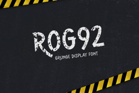 Rog92 Display Font for Editorial Layouts and Blog Graphics