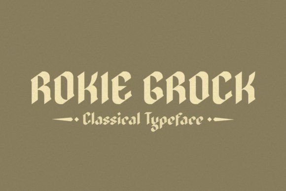 Rokie Grock Display Font: Bold Modern Type for Headings