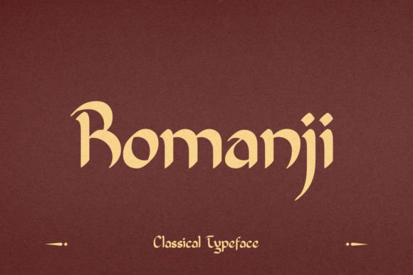 Romanji: A Bold Modern Display Font for Marketing Visuals