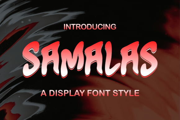 Samalas: A Modern Display Font for Digital Creators
