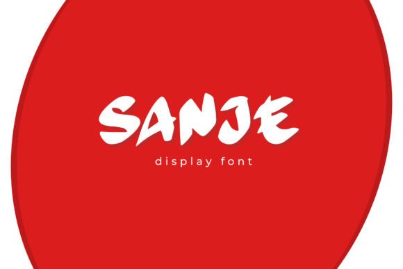 Sanje: A Modern Japanese Display Font for Brand Design