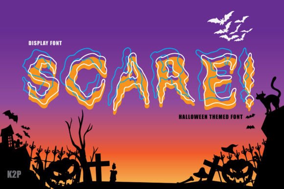 Scare: A Thick-Lettered Spooky Display Font for Digital Creators