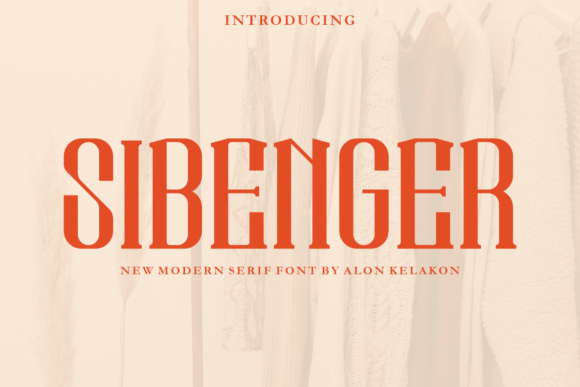 Sibenger: A Stylish Display Font for Modern Designers