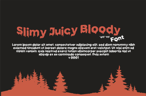Slimy Juicy Bloody: The Horror Display Font for Viral Campaigns