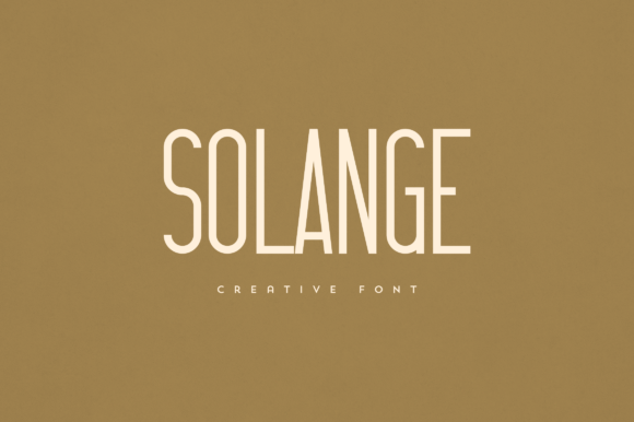 Solange: An Elegant Display Font for Unique Branding Projects