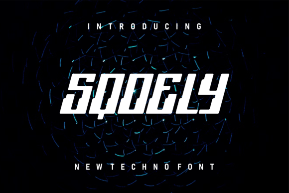Sqoely Display Font for Bold Futuristic Branding