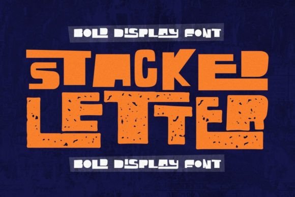 Stacked Letter: A Whimsical Display Font for Designers