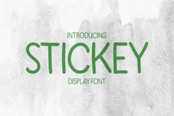 Stickey Font: A Playful Display Typeface for Campaigns
