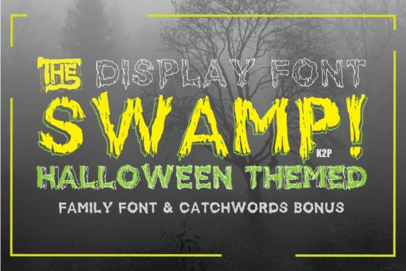 Swamp Thick Spooky Display Font for Editorial Branding