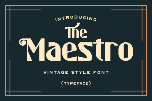 The Maestro: A Stylish Display Font for Campaigns