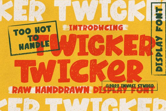 Twicker Font: Hand-Drawn Charm for Makers
