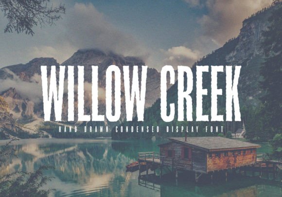Willow Creek: The Condensed Display Font with Retro Soul
