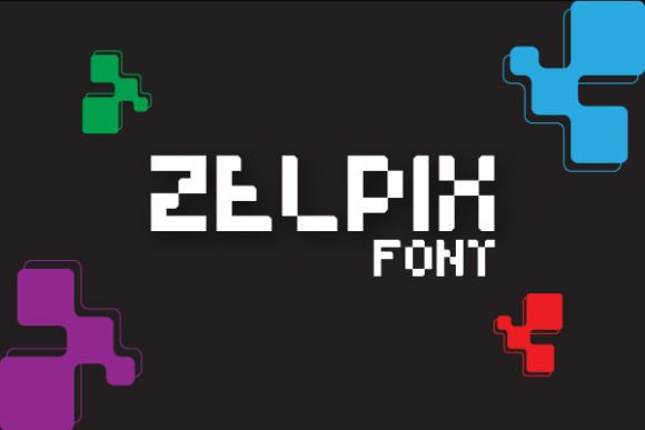 Zelpix: A Modern Pixel Display Font for Designers