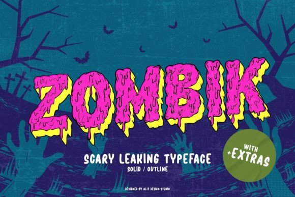 Zombik: The Dramatic Display Typeface for Spooky Editorials